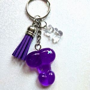 Gummy bear weener keychain